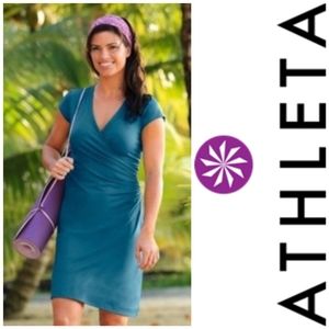 ATHLETA "Nectar" Faux Wrap Dress